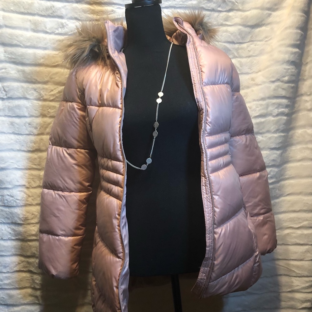Micheal Kors Girls Coat Rose Gold Color